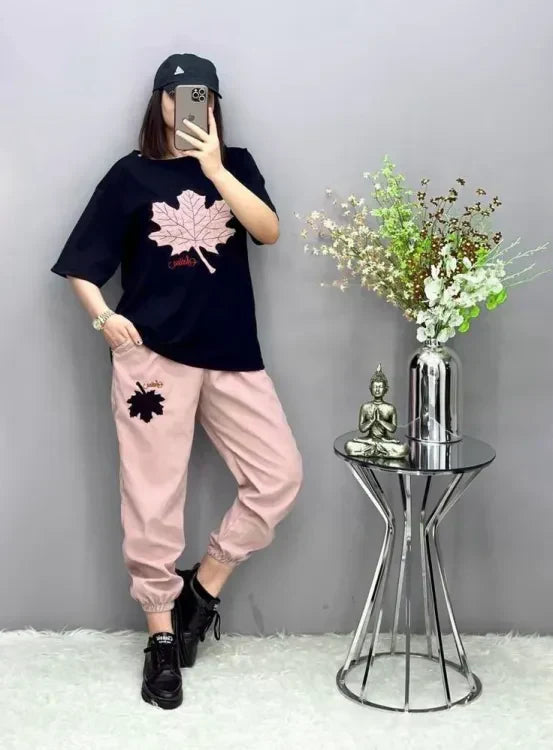 Leaf Printed Tracksuit