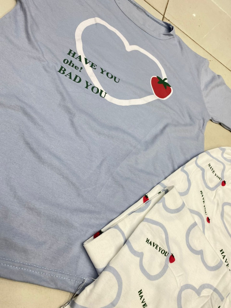 Strawbery Heart Skyblue - P11