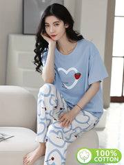 Strawbery Heart Skyblue - P11