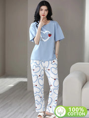 Strawbery Heart Skyblue - P11