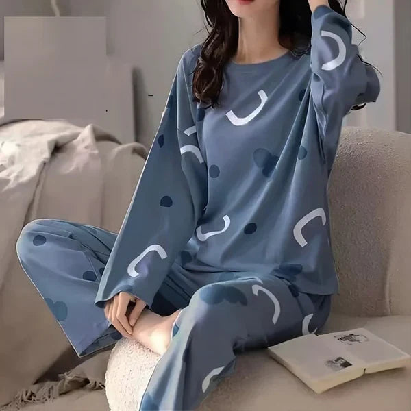 Hn-Pattern Printed Night Suit
