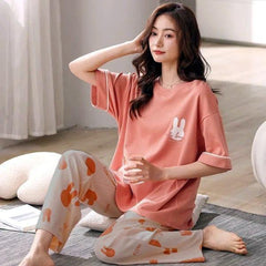 Sr-Cute Bunny Printed Night Suit